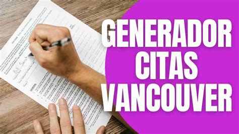 Generador de citas Vancouver gratuito [Versión 2024]。